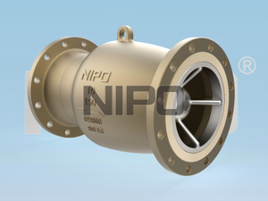 V&aacute;lvula de retenci&oacute;n de flujo axial Brida doble Cuerpo de fundici&oacute;n Acero al carbono Acero inoxidable