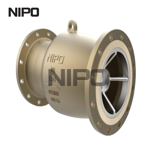 V&aacute;lvula de retenci&oacute;n de flujo axial de baja ca&iacute;da de presi&oacute;n, dise&ntilde;o aerodin&aacute;mico