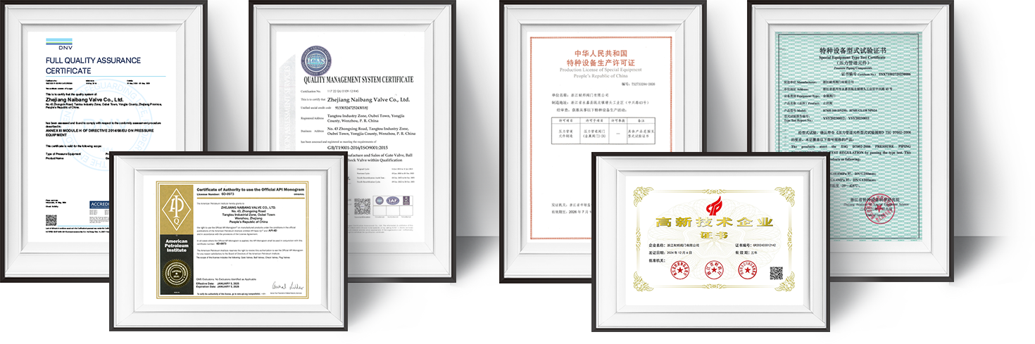 Certificación de válvula de retención