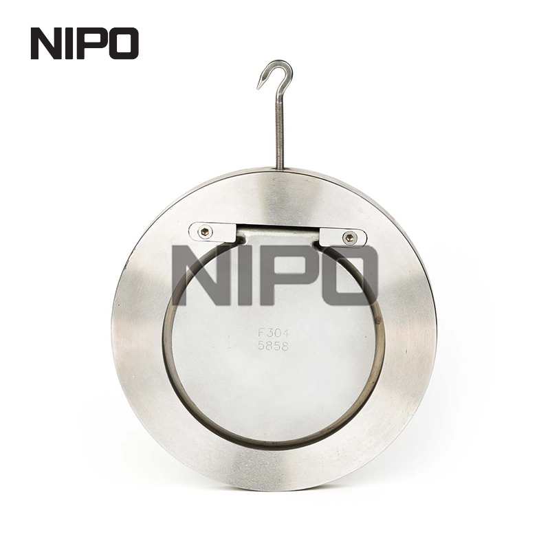 Válvula de retención oscilante de disco único tipo wafer H74 con sellado duro