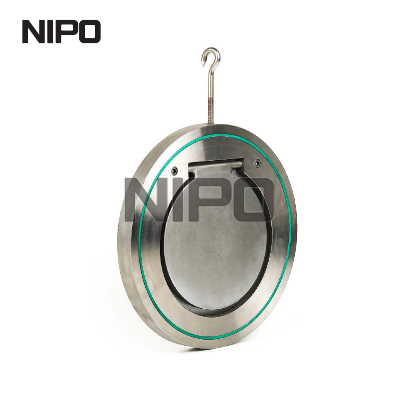 Válvula de retención oscilante de disco único tipo wafer H74 con sellado duro