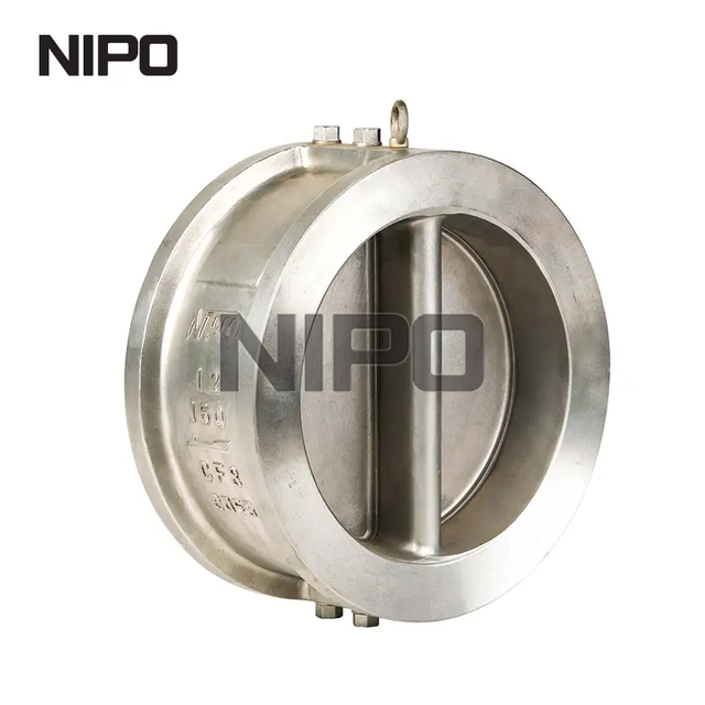 Válvula de retención oscilante de doble disco tipo wafer