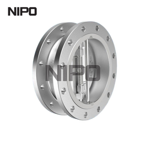 V&aacute;lvula de retenci&oacute;n oscilante de doble disco, dise&ntilde;o de brida sin retenedor API6D