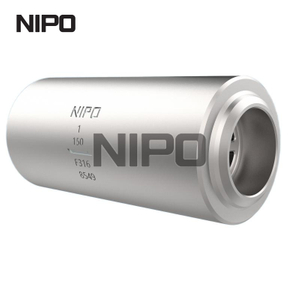 V&aacute;lvula de retenci&oacute;n de flujo axial forjada con cero fugas de acero inoxidable F316 (extremos BW) 