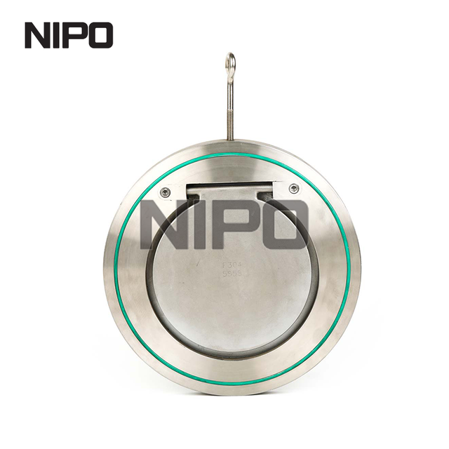 Válvula de retención oscilante de disco único tipo wafer H74 con sellado duro