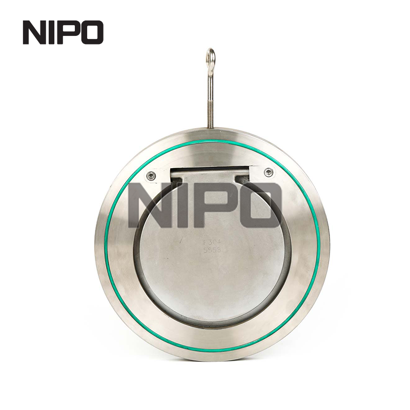 Válvula de retención oscilante de disco único tipo wafer H74 con sellado duro