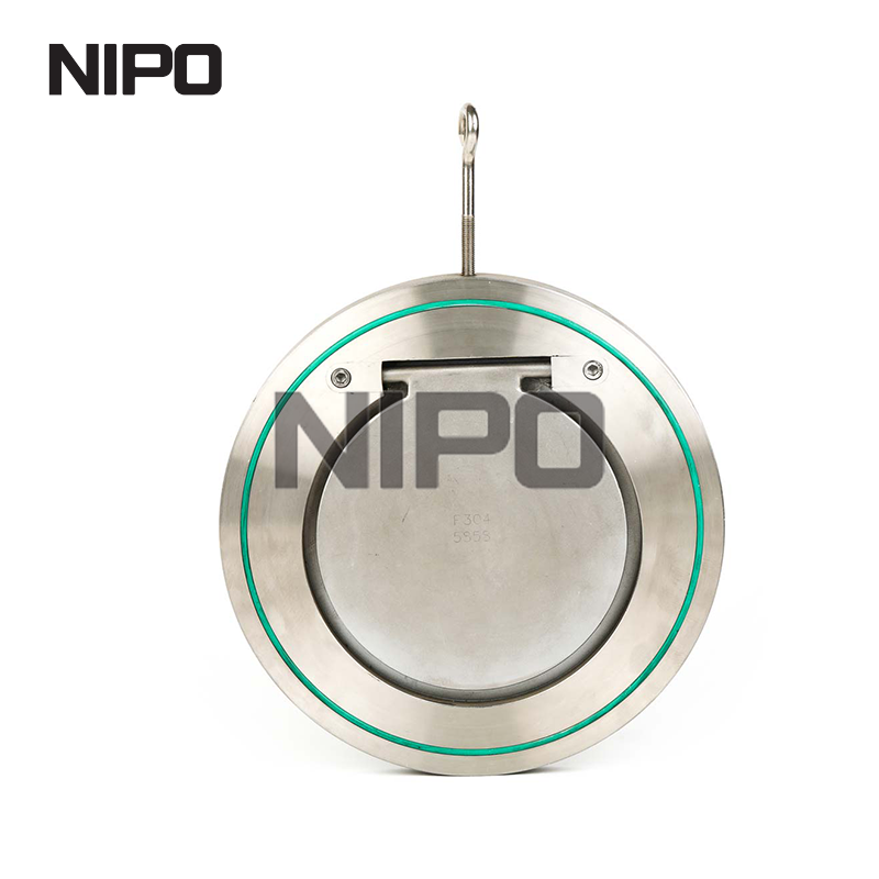 Válvula de retención oscilante de disco único tipo wafer H74 con sellado duro