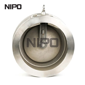 Serie larga de válvula de retención oscilante de disco único tipo wafer (cuerpo de fundición)