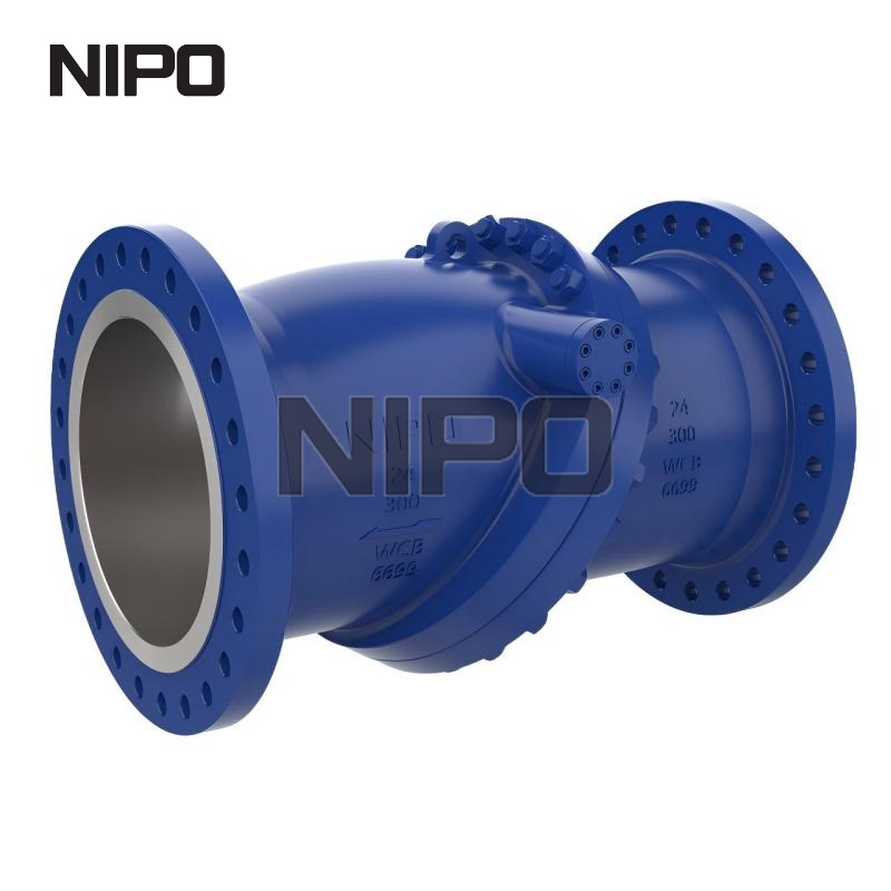 Válvula de retención de disco basculante de doble brida