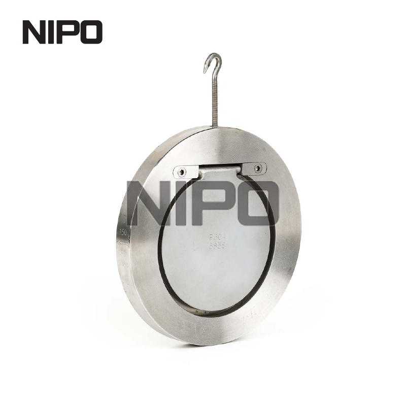 Válvula de retención oscilante de disco único tipo wafer H74 con sellado duro