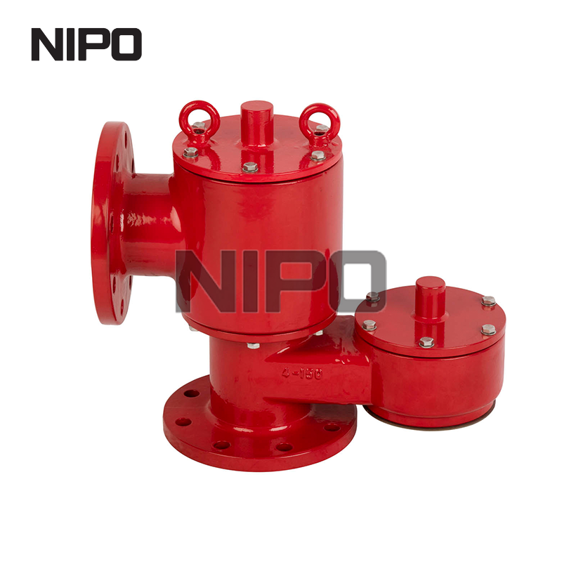 Válvula de ventilación de alivio de vacío de presión con tubo de salida