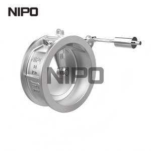 V&aacute;lvula de retenci&oacute;n de oscilaci&oacute;n de disco &uacute;nico tipo oblea de serie larga con cuerpo de fundici&oacute;n con sacador pesado